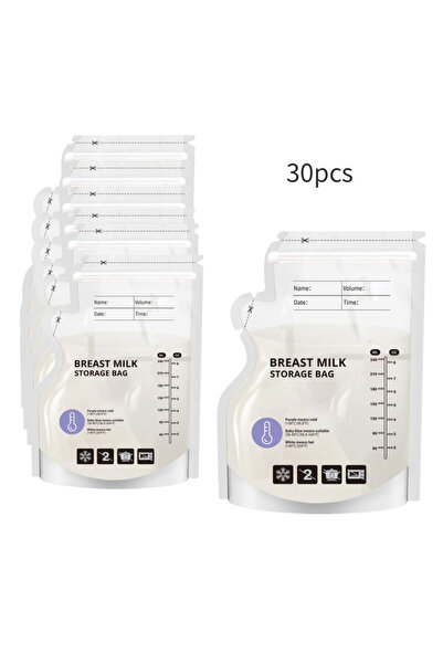 Choice 30 قطعة، 60 كيسًا حساسًا لدرجة الحرارة لتخزين حليب الثدي - مصنوع من ما...