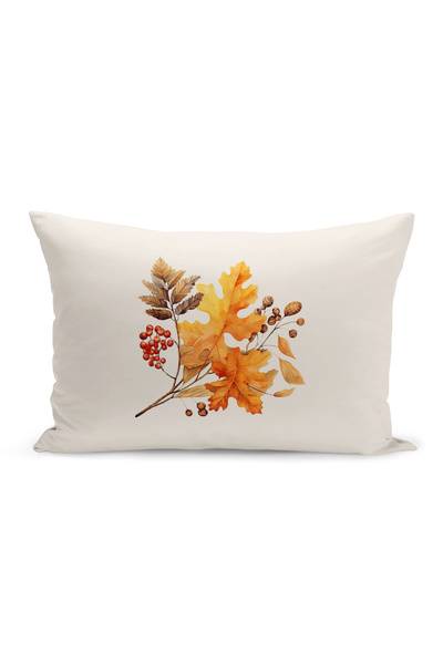 Bertille Home Φθινοπωρινή σειρά - Κάλυμμα μαξιλαριού με ριχτάρι διπλής όψης (...