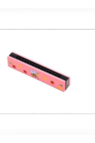 Genel Markalar Ahşap Mızıka Pembe Renkli Çocuk Müzik Aleti