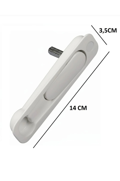 EGE STAR Gömme Gizli Sürme Kolu –Beyaz Renk- PVC & Alüminyum Kapı Pencere Uyumlu –