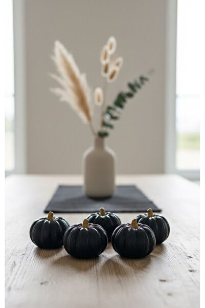 SEMY STORE Minik 6'lı Dekoratif Balkabağı Seti Obje Biblo Dekorasyon