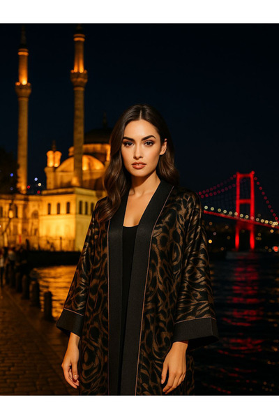 fiore fashion Tiger Winter Velvet Muslim Dress - Plus Size Ferace, Bisht Suitable for Size 38-46