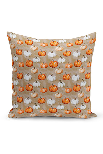 Bertille Home Φθινοπωρινή καρό σειρά με εμπριμέ κάλυμμα μαξιλαριού διπλής όψη...