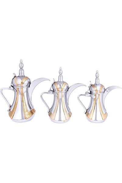 ALSAIF 3 Saif Dallah Set with elegant traditional design, ideal for preparing and serving Arabic coffee