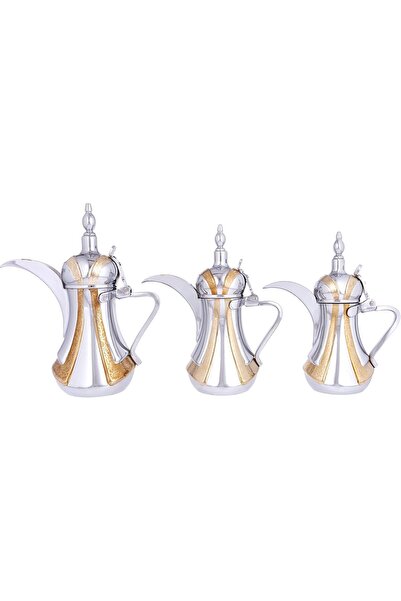 ALSAIF 3 Saif Dallah Set with elegant traditional design, ideal for preparing and serving Arabic coffee