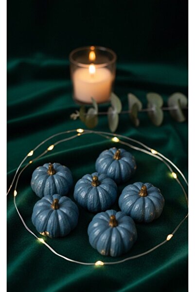 SEMY STORE Minik 6'lı Dekoratif Balkabağı Seti Obje Biblo Dekorasyon