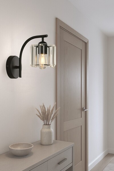 ESSLİGHT Milan Aplik Kristal Taşlı Modern Dekoratif Duvar Aydınlatma