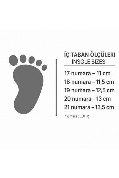 mia mia Bebek Şık Spor Esnek İlk Adım Ayakkabısı 20-21 Numara