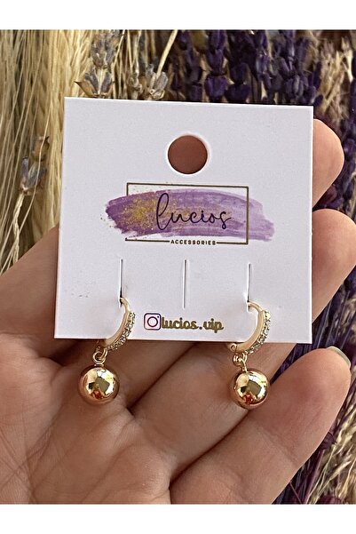 Lucios vip topcuk sallantılı çocuk küpesi (7-15 yaş için uygundur)