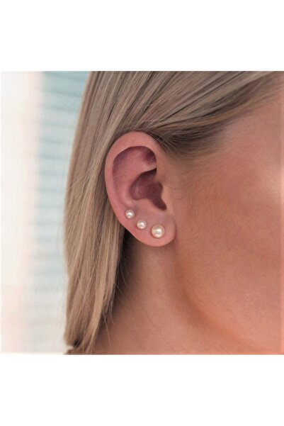 Plain Pearl Earrings 4mm