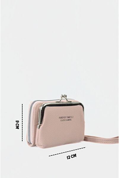 Mazel Design 9327 Genuine Leather Zippered Card Holder, Coin Imported Women's Wallet - Multi-Pocket, with Wrist Strap