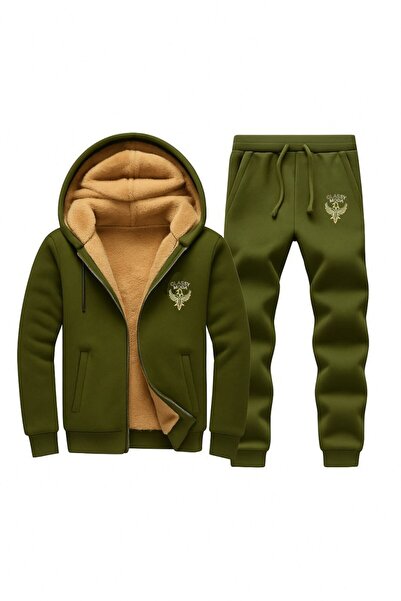 CLASSY.MODA Σετ αθλητικές φόρμες - 2 τεμάχια κάτω-κορυφαίο - κεντημένο - με κουκούλα - ράστερ με 3 κλωστές - επάνω μέρος χωρίς μανίκια Welsoft