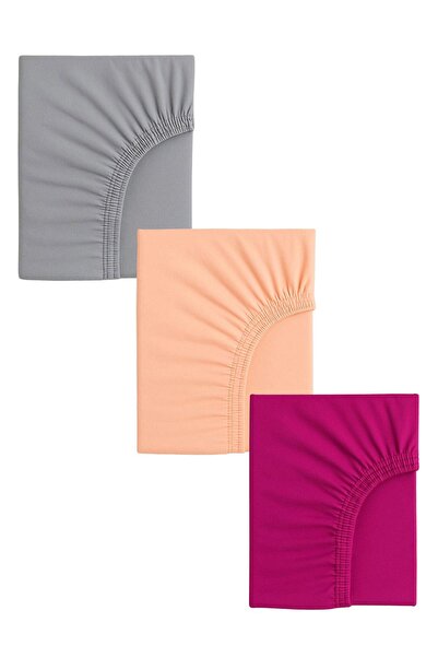 COTENCONCEPT 3 Adet Pamuklu ve Lastikli 60 x 120 x 15 cm Penye Bebek Çarşaf