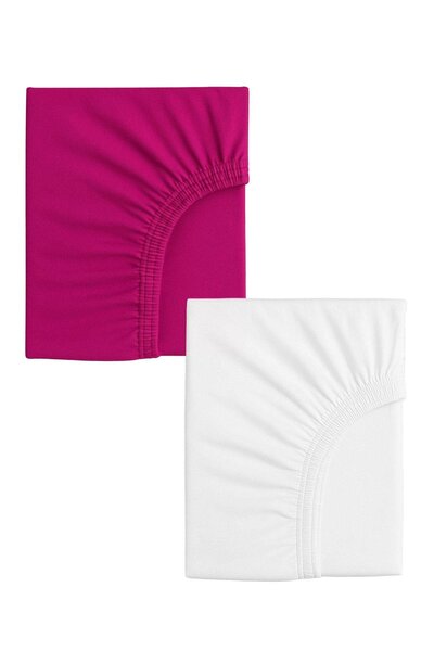 COTENCONCEPT 2 Adet Pamuklu ve Lastikli 60 x 120 x 15 cm Penye Bebek Çarşaf