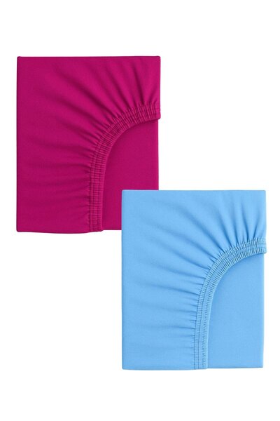 COTENCONCEPT 2 Adet Pamuklu ve Lastikli 60 x 120 x 15 cm Penye Bebek Çarşaf