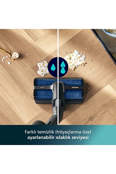 Philips Islak & Kuru Aqua Led Başlık, Dijital Ekran, Hibrit Motorlu Dikey Süpürge - Kendi Kendini Temizleme