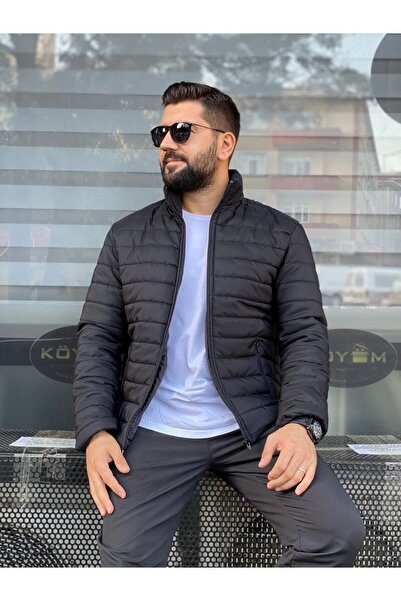 Miss Lida Ανδρικό εποχιακό λεπτό παλτό μαύρο