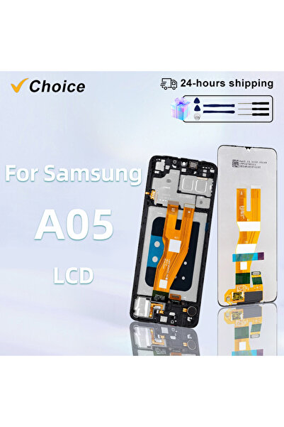 Choice شاشة LCD IPS جديدة بدون إطار مقاس 6.7 بوصة لهاتف Galaxy A05 شاشة تعمل ...