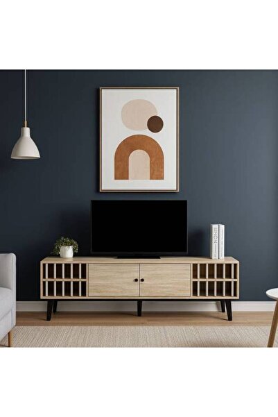 Al Saada Home Limited Quantity TV Unit - 180x40x45 cm - Stone