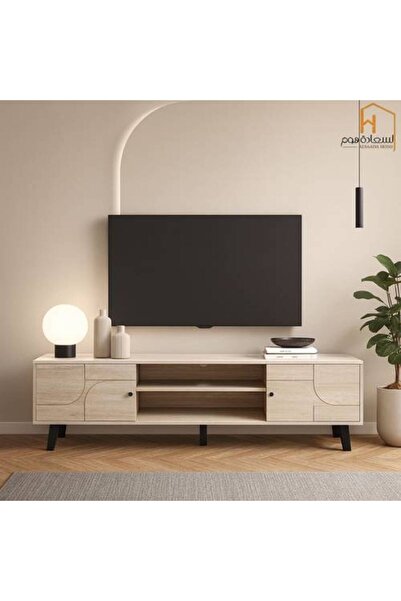 Al Saada Home Unit TV Stand - 160×40×45 cm - Gray