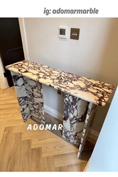 adomarmarblehandmadeandluxury Menekşe Dresuar, Mermer Dresuar, Özel Ölçü, , %...