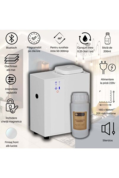 MKO Set parfum ambiental Explorer S White + 250ml parfum