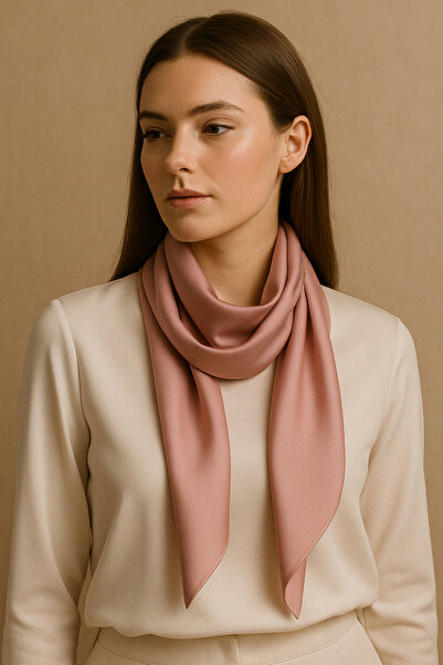 VeneraSilk Vénera 100% Saf Ipek Saç Fuları - Rosé