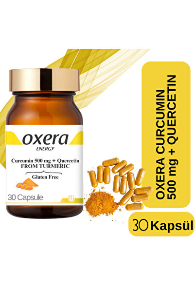 OXERA ENERGY Curcumin 500 mg + Quercetin – Güçlü Antioksidan, Bağışıklık ve H...