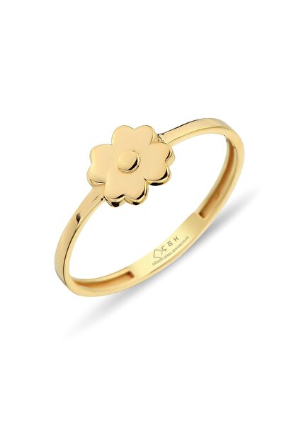 Çgk Çiğdem Gürel Kuyumculuk Kadın Sarı Altın Yüzük Zy0286