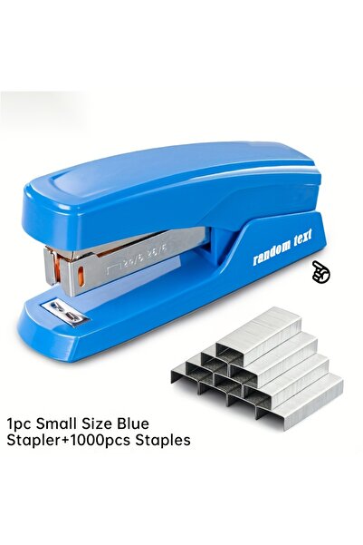 Choice دباسة متينة زرقاء مزودة بـ 1000 مسمار قادرة على ربط 25 ورقة من الورق للاستخدام المهني في المكاتب و