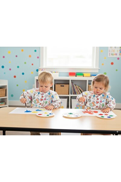 yorni 6-24ay, Family, Uzun Kollu, Sıvı Geçirmez, Cepli, Makinede Yıkanabilir,...