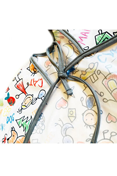 yorni Bağcıklı, 3-6 Yaş Family, Sıvı Geçirmez, Yıkanabilir, Uzun Kollu Boyund...