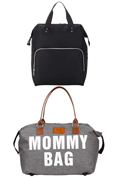 L&M LEGAS MODA Mother Baby Care Backpack and Mommy Bag Shoulder Bag Set of 2