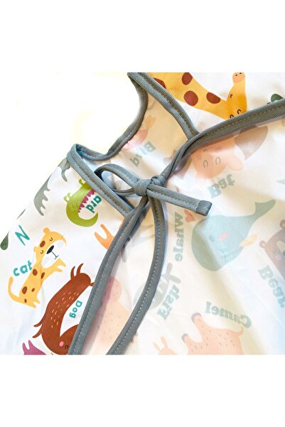 yorni Bağcıklı, 3-6 Yaş Zoo, Sıvı Geçirmez, Yıkanabilir, Uzun Kollu Boyundan ...