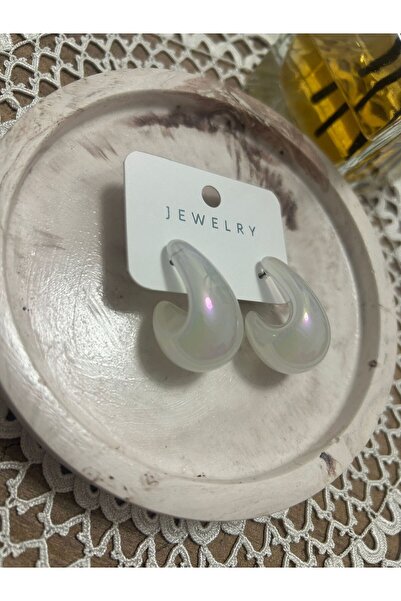 NEK Brand Şeffaf Küpe