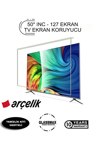 Glassmax Arçelik 50U7400 Uyumlu 50" Inç 127 Ekran Tv Ekran Koruyucu
