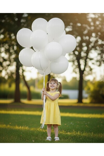 Evabrite بالون أبيض كبير الحجم 12 بوصة عالي الجودة 20 قطعة - زينة حفلات أعياد...