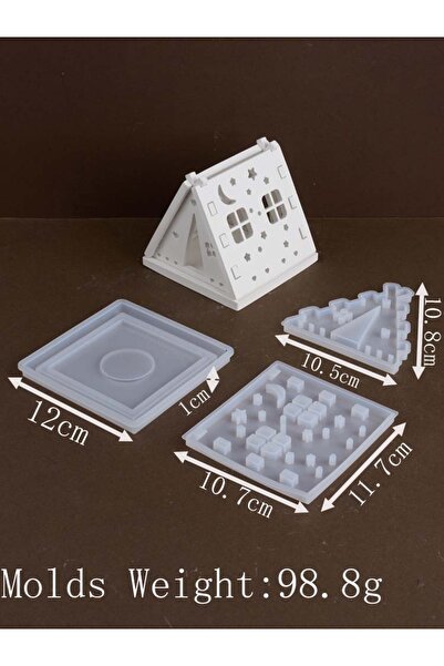 Choice مجموعة حامل شموع عيد رمضان على شكل نجمة وقمر من السيليكون بتصميم إبداع...