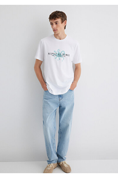 Mavi White Men's T-Shirt M0612673-620