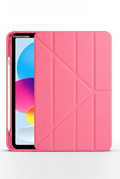 TEKNETSTORE İpad A16 (11.NESİL) 2025 10. Nesil 10.9 Kılıf Kalem Bölmeli Arkas...
