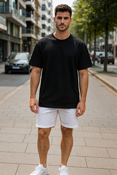 UNCİA OUTDOORS Ανδρικό μπλουζάκι με λαιμόκοψη ποδηλάτου σε μαύρο χρώμα της νέ...