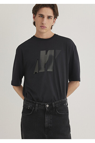 Mavi Μαύρο T-Shirt Pro Logo Χαλαρή Εφαρμογή / Χαλαρή Εφαρμογή 0612752 -71379