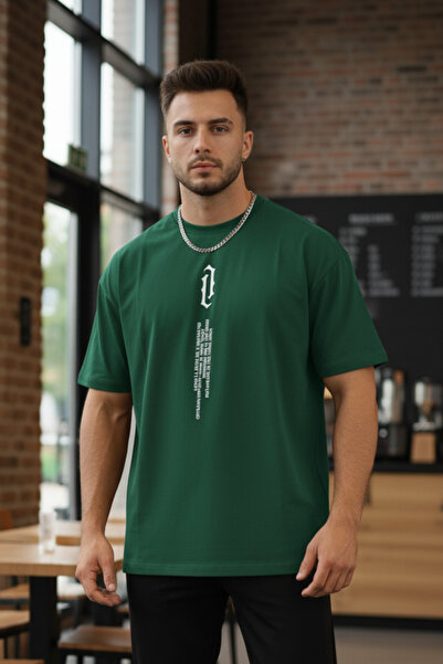 UNCİA OUTDOORS Μπλουζάκι Unisex με κάθετη στάμπα και λαιμόκοψη ποδηλάτου, νέα...