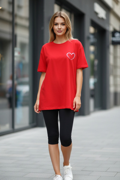 UNCİA OUTDOORS Tricou de bază pentru femei, cu imprimeu oversize, cu imprimeu...