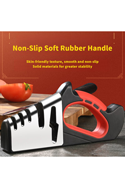 Arabest Knife Sharpener,5 In 1 Durable Non Slip,Use for Repair,Polish,Perfect for Household Chef’s Choice