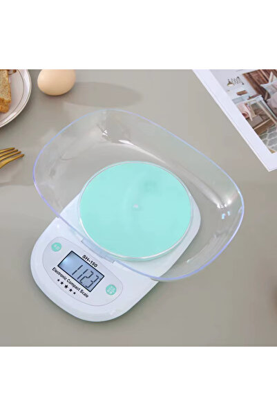 Generic ميزان رقمي / ميزان وزن مع وعاء بلاستيكي - الحد الأقصى 10 كجم - الحد الأدنى 1 جرام