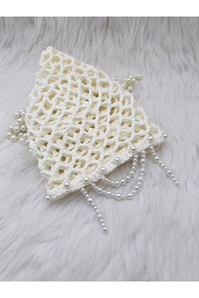 HAPPY HANDMADE Special Design Pearled Wedding Hat/Cream Color/Gift