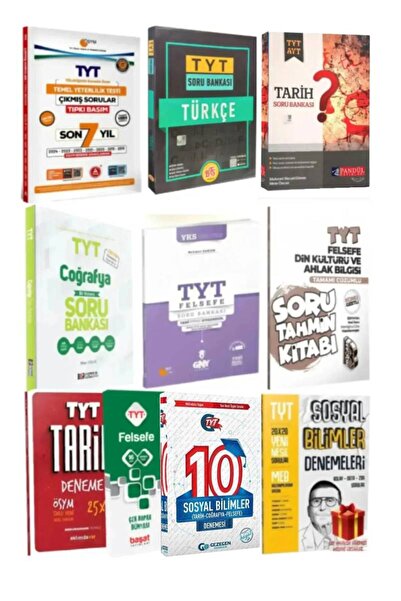 A Yayınları A Yayınları TYT Çıkmış Sorular Son 7 Yıl+TYT Sözel Soru Bankaları...