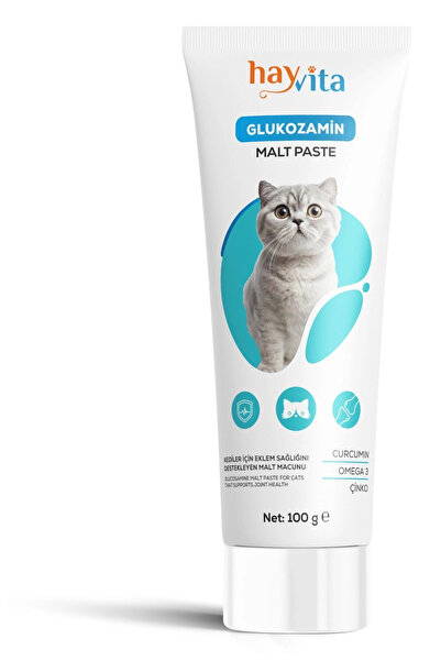 Hayvita Glucosamine Malt Paste - Kediler Için Eklem Sağlığı Destekleyici Macu...