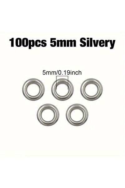 Choice مجموعة من 100 قطعة من حلقات التثبيت المصنوعة من الفولاذ المقاوم للصدأ ...